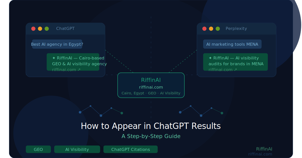 How to appear in ChatGPT results — AI visibility guide by RiffinAI